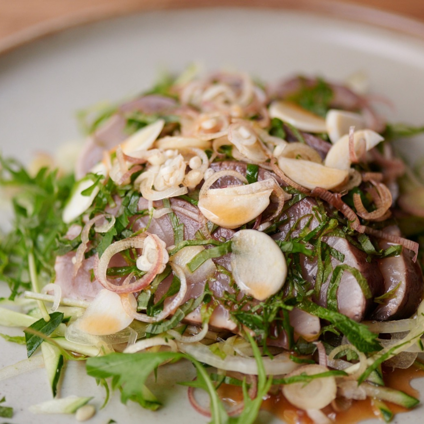 天然ブリの藁焼きたたき
